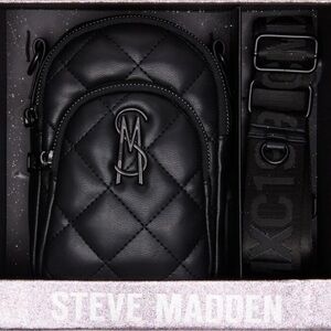 NEW Steve Madden Boxed Quilted BJenna North South Crossbody